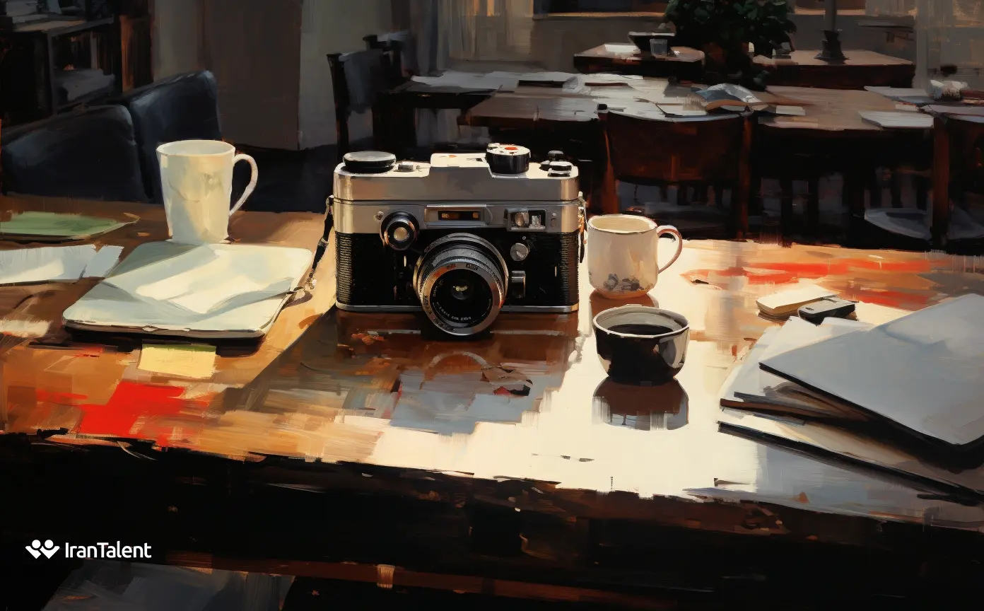 تصویر از یک دوربین عکاسی