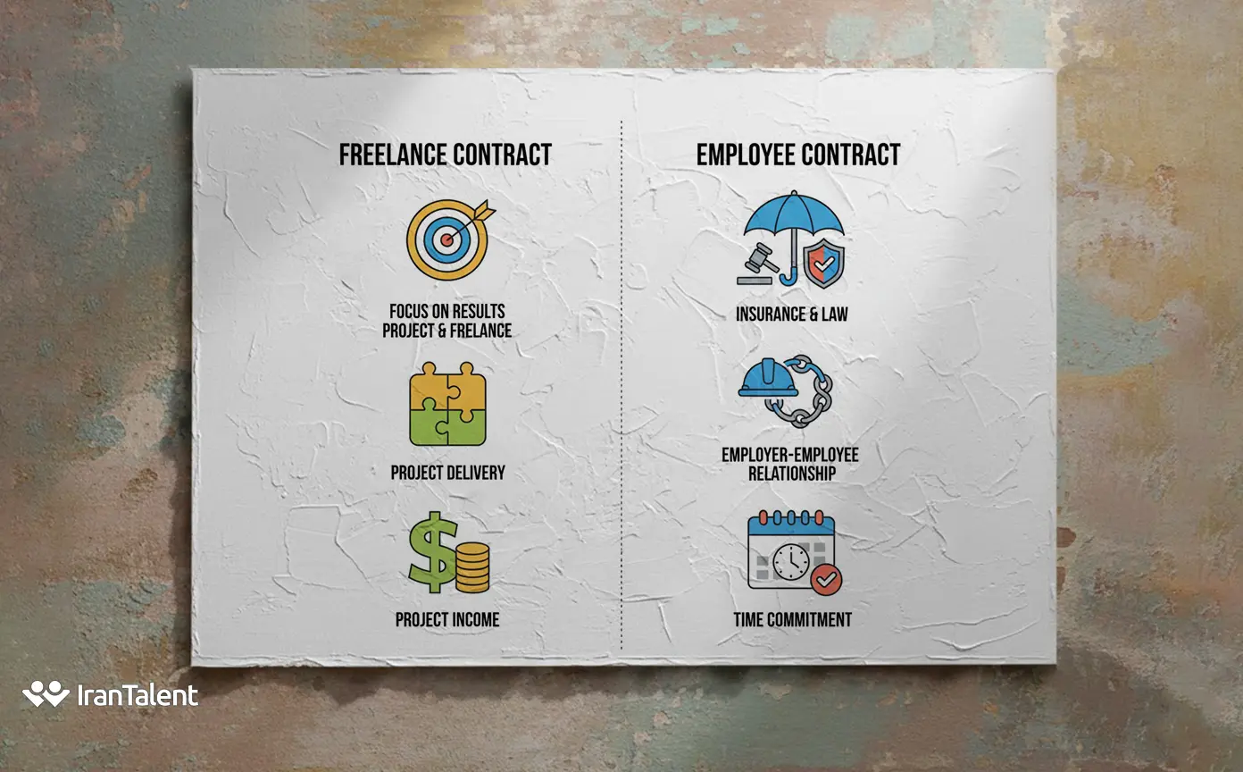 قرارداد کاری فریلنسری